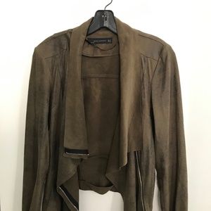 Zara Jacket - Waterfall Open Front (Suede)